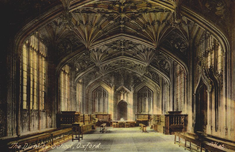 De Divinity School, Oxford (kleur foto) door English Photographer