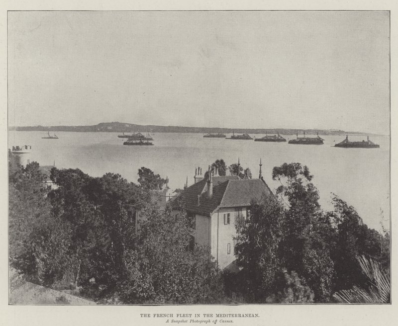 De Franse Vloot in de Middellandse Zee door English Photographer