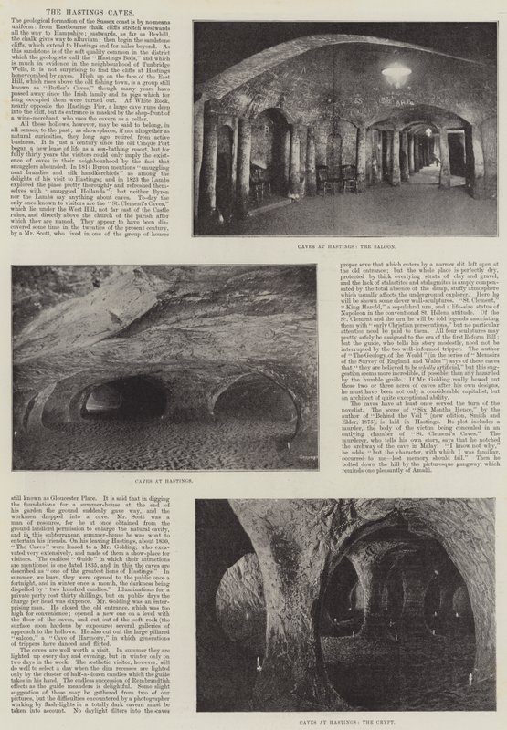 De Hastings Grotten door English Photographer