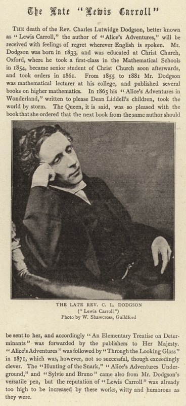 De Wijlen Lewis Carroll door English Photographer