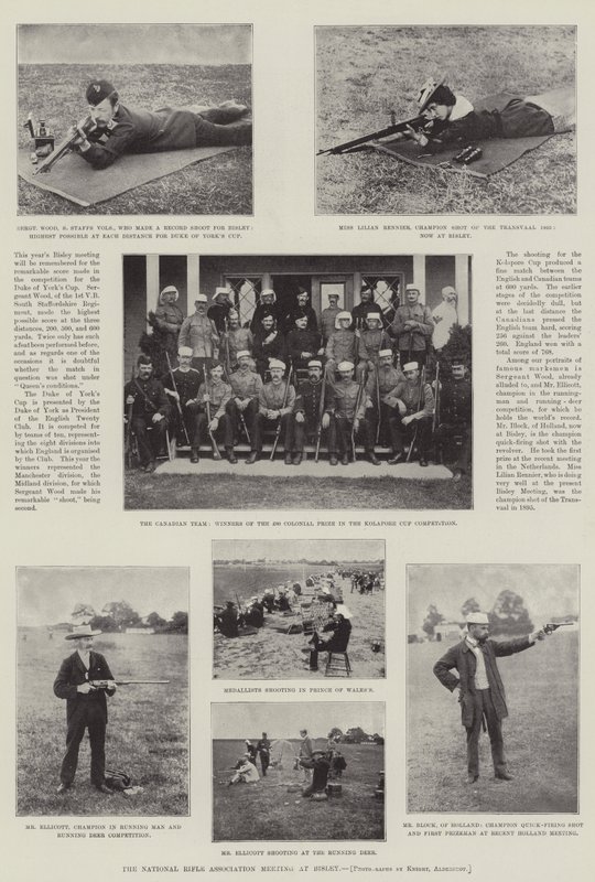 De bijeenkomst van de National Rifle Association in Bisley door English Photographer