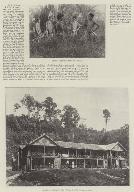 De opstand in Noord-Borneo door English Photographer