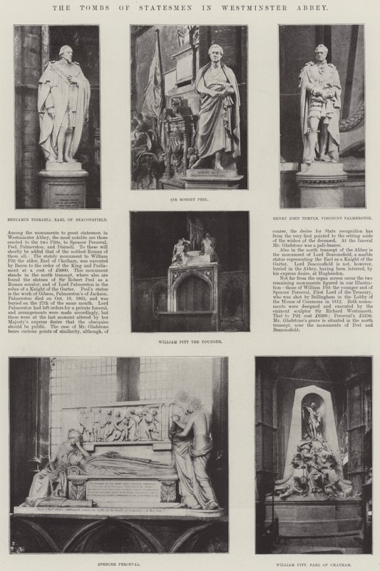 De graven van staatslieden in Westminster Abbey door English Photographer