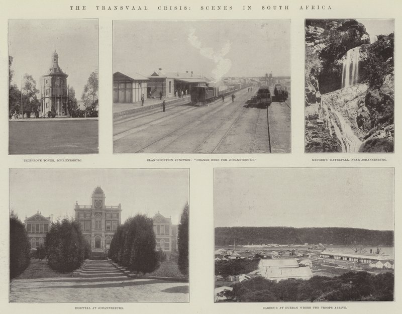 De Transvaal-crisis, scènes in Zuid-Afrika door English Photographer
