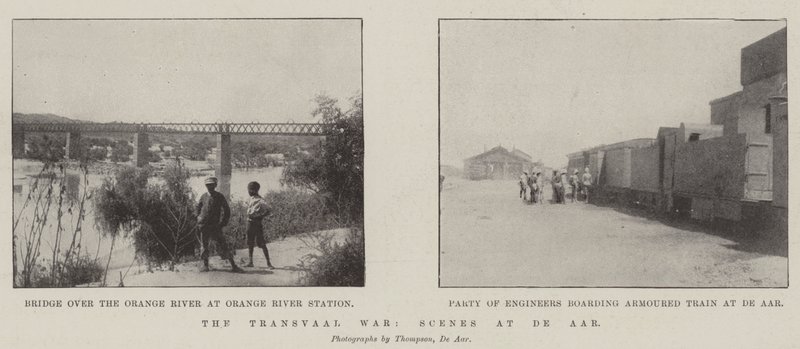 De Transvaaloorlog, scènes in De Aar door English Photographer