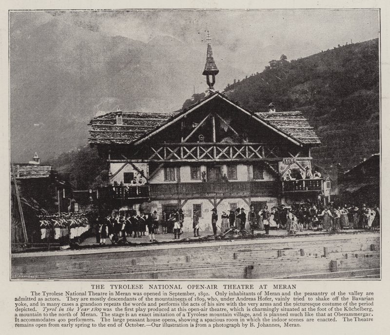 Het Tiroler Nationale Openluchttheater in Meran door English Photographer