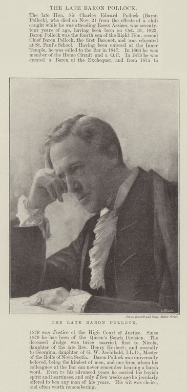 De wijlen Baron Pollock door English Photographer
