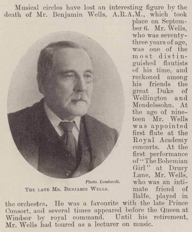 De overleden Mr. Benjamin Wells door English Photographer