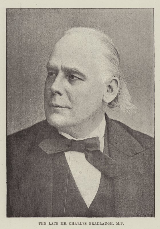 De overleden heer Charles Bradlaugh, parlementslid door English Photographer