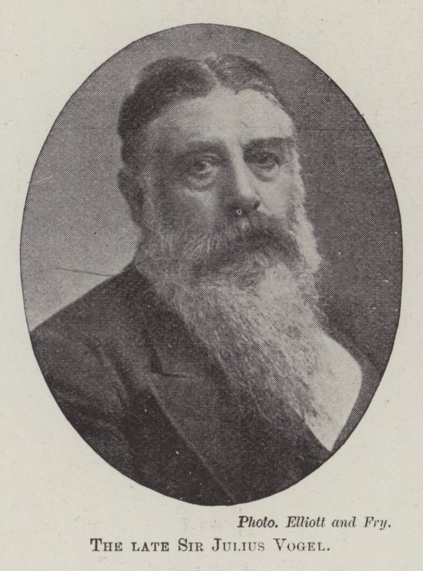 Wijlen Sir Julius Vogel door English Photographer