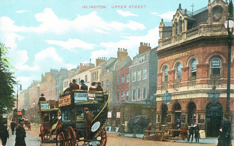Upper Street in Islington door English Photographer