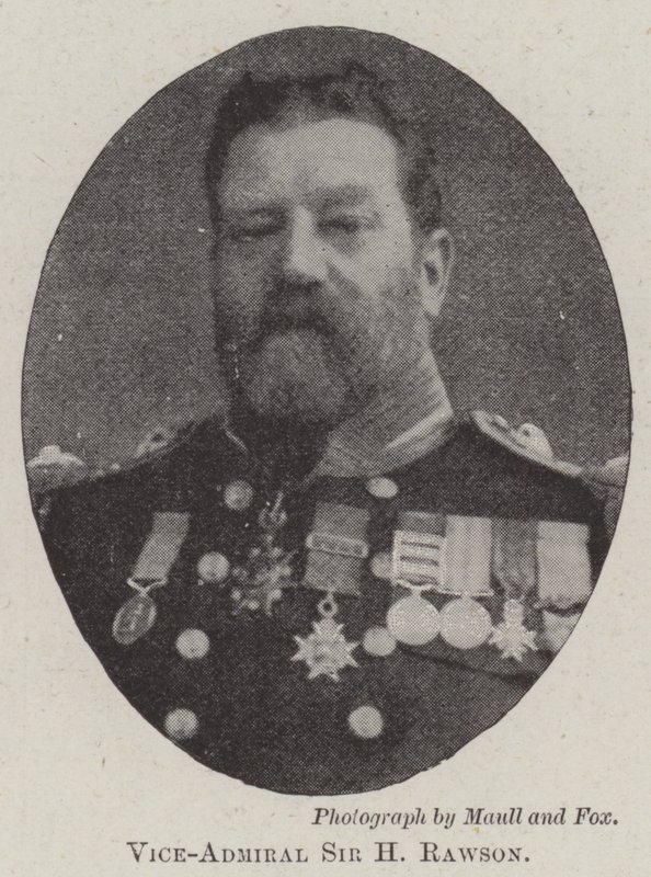 Vice-admiraal Sir H Rawson door English Photographer