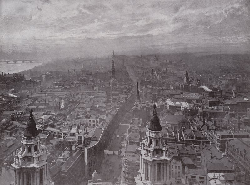 Uitzicht vanaf St Pauls, kijkend naar het westen door English Photographer