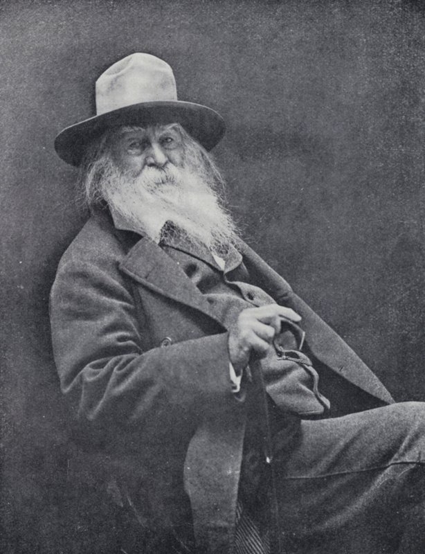 Walt Whitman door English Photographer
