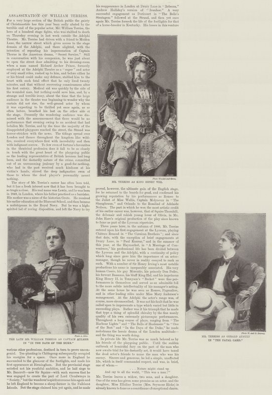 William Terriss door English Photographer