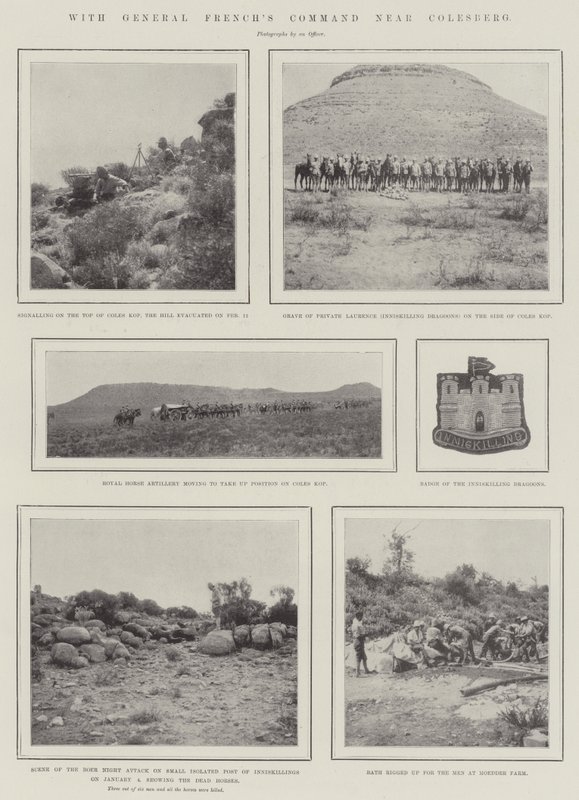 Met het commando van generaal French nabij Colesberg door English Photographer