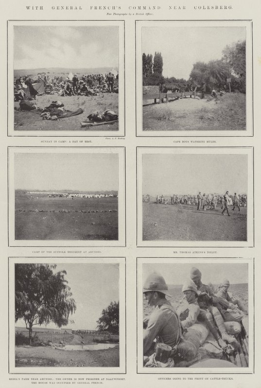 Met het commando van generaal French nabij Colesberg door English Photographer