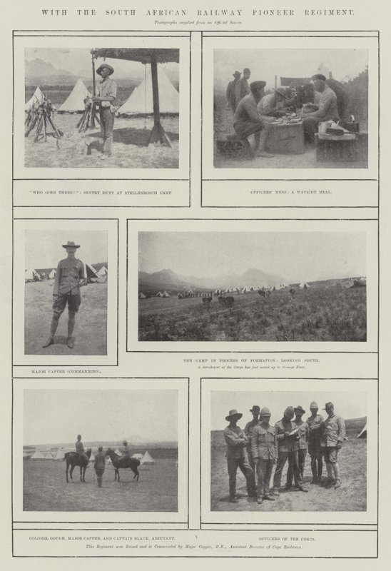 Met het Zuid-Afrikaanse spoorwegpioniersregiment door English Photographer