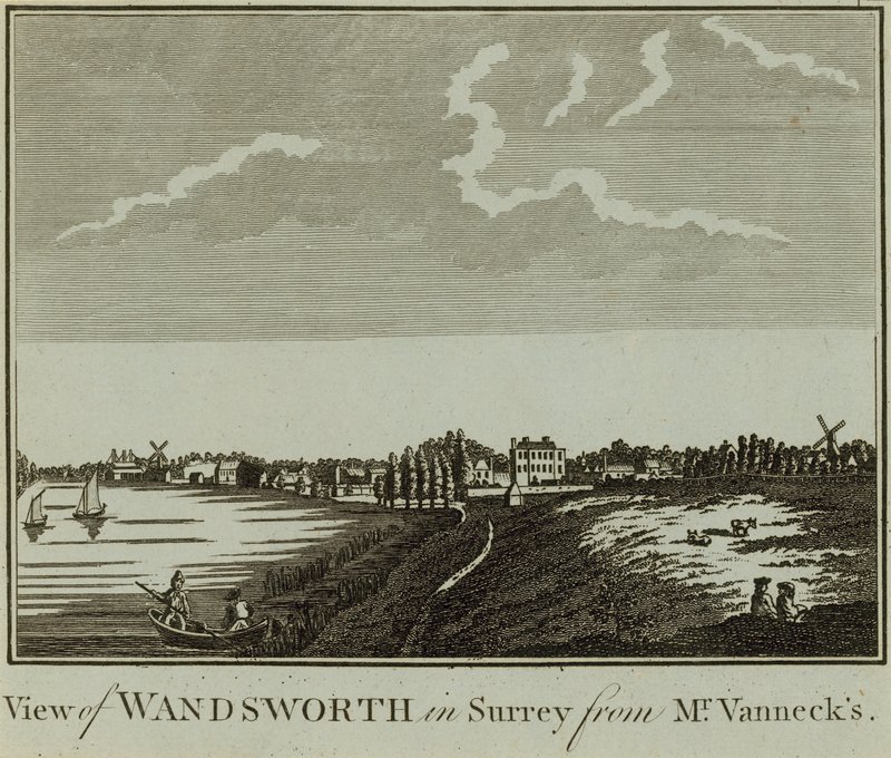 Een uitzicht op Wandsworth in Surrey door English School
