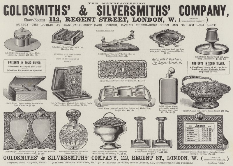 Advertentie, Goldsmiths