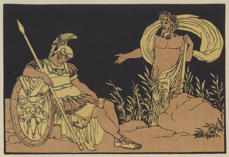 Aeneas en de Tiber door English School