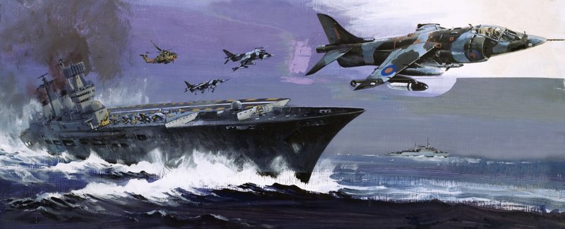 Vliegdekschip en Jets door English School