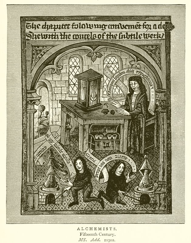 Alchemisten door English School