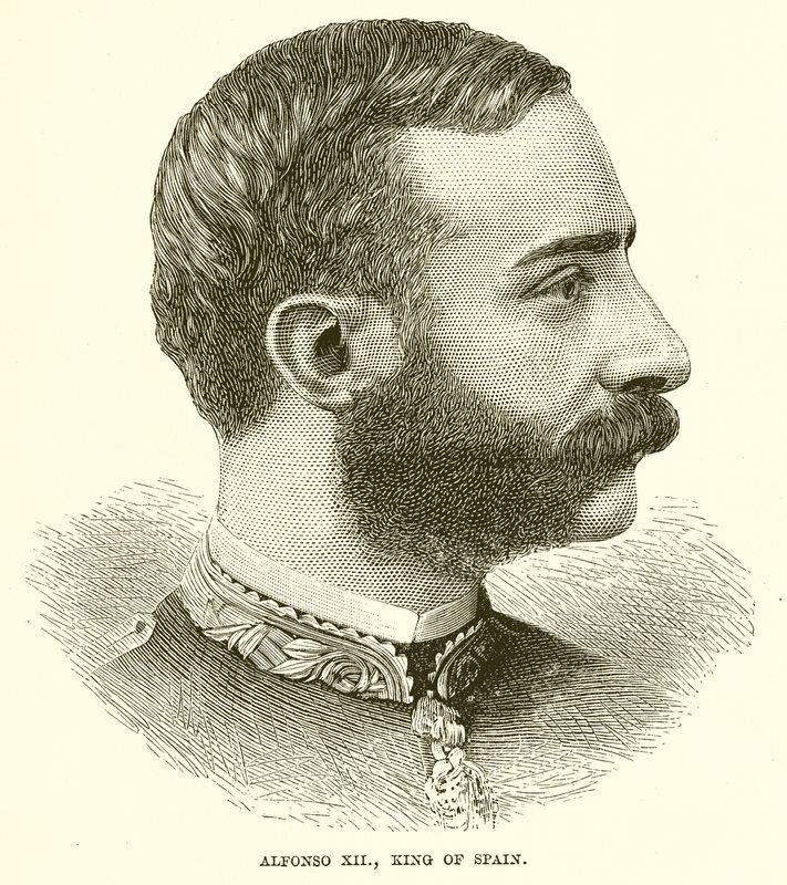 Alfonso XII, Koning van Spanje door English School