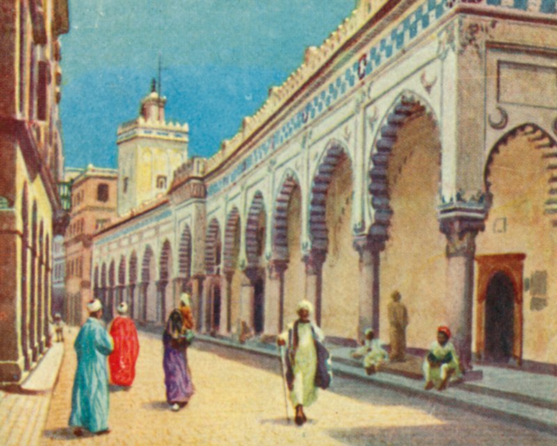 Algiers, de Grote Moskee door English School