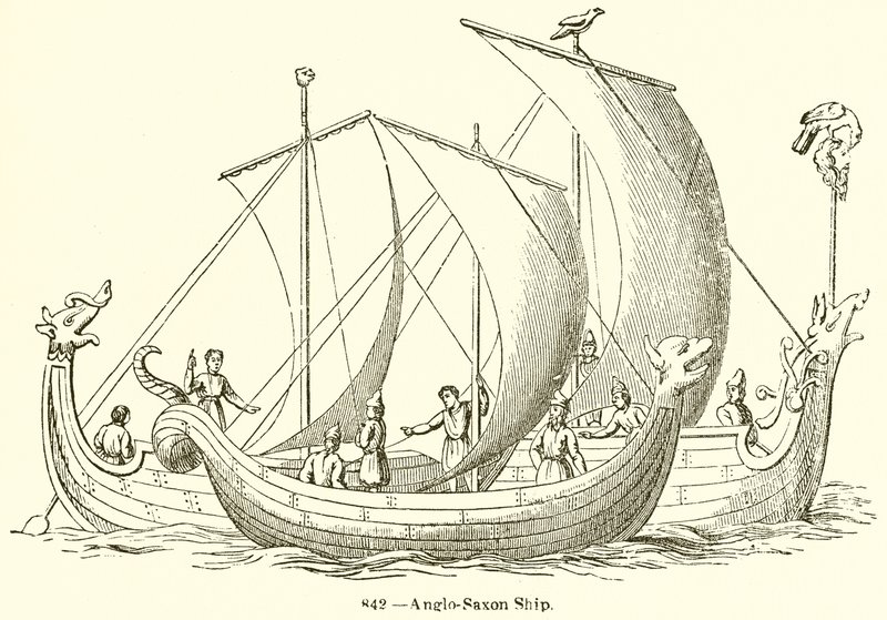 Angelsaksisch schip door English School