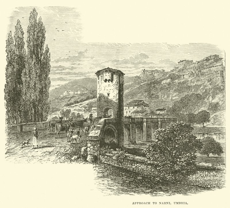 Toegang tot Narni, Umbrië door English School
