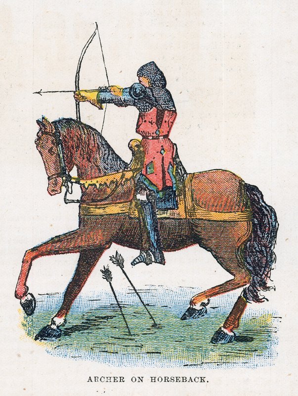 Boogschutter te paard door English School