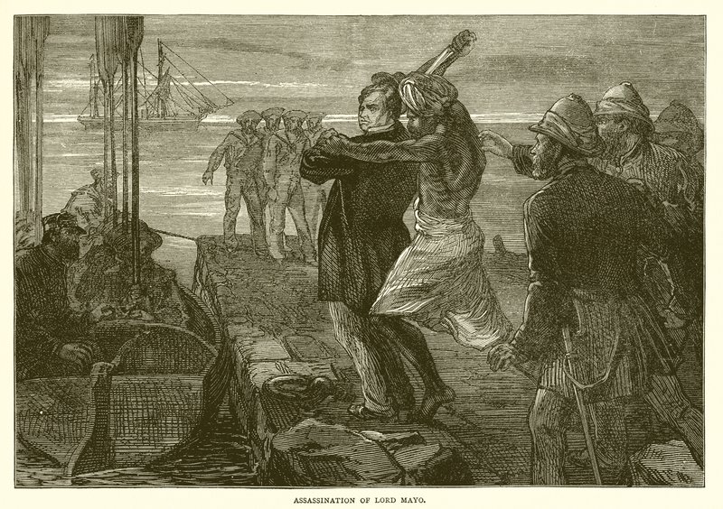 Moord op Lord Mayo (1872) door English School