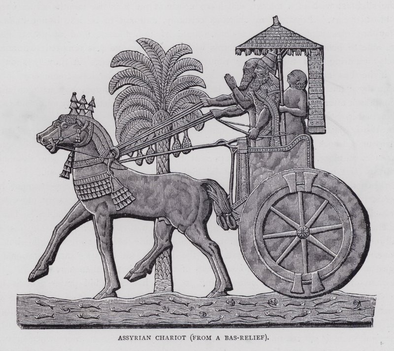 Assyrische strijdwagen door English School
