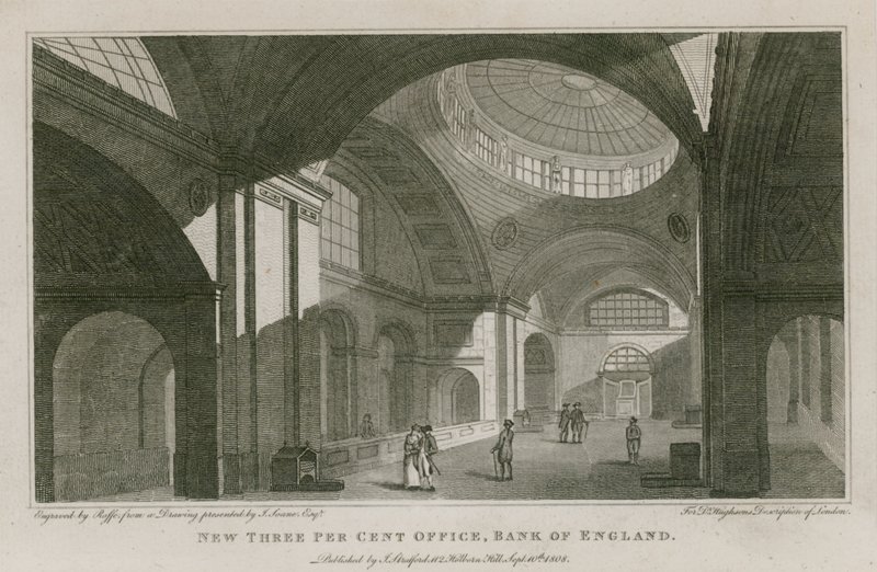 Bank of England, Rotunda van Sir John Soane door English School
