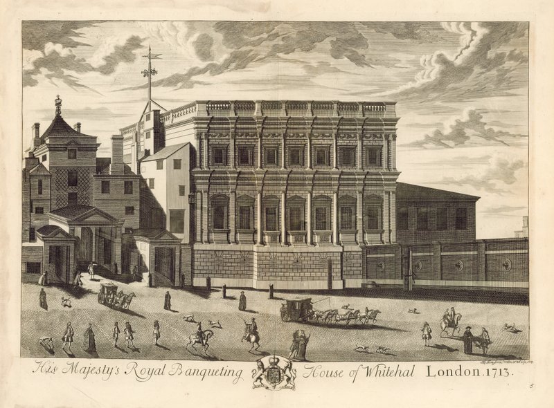 Banketzaal, Whitehall, 1713 door English School