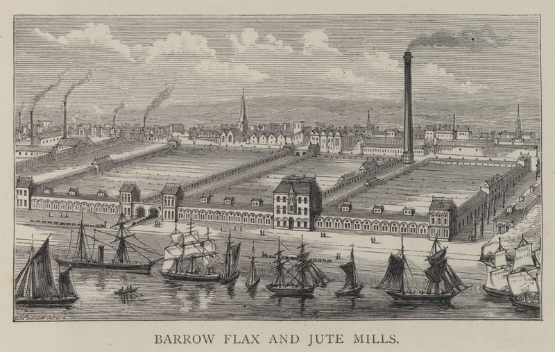Barrow vlas- en jute molens door English School