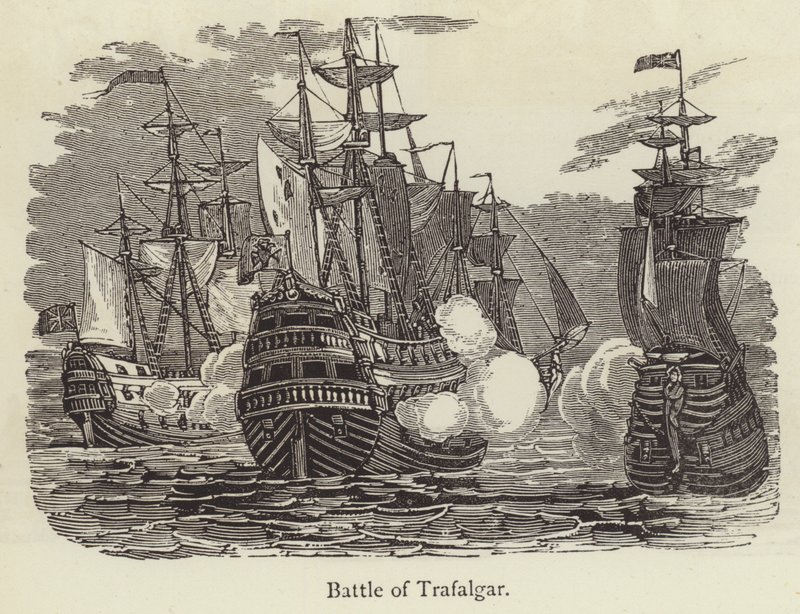 Slag bij Trafalgar door English School
