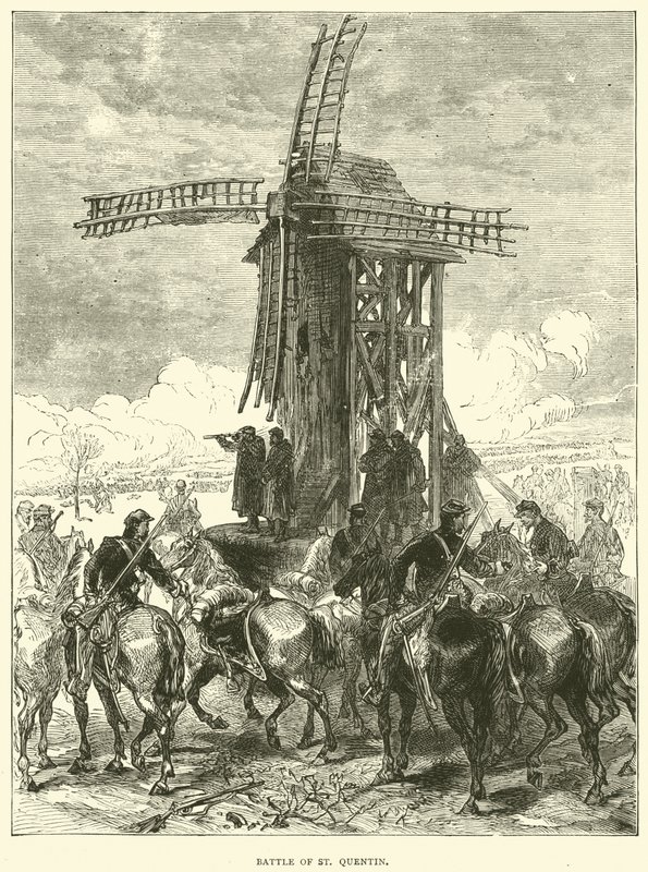 Slag bij St Quentin, januari 1871 door English School