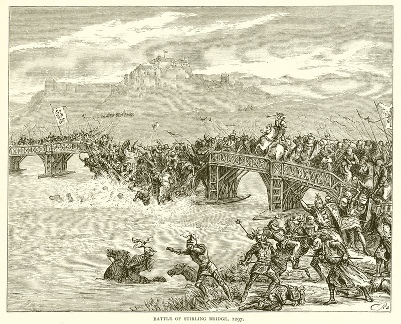 Slag bij Stirling Bridge, 1297 door English School