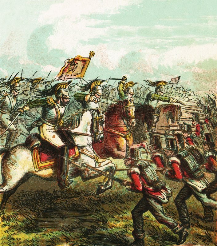Slag bij Waterloo door English School