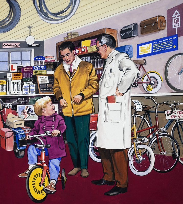 Fietsenwinkel door English School