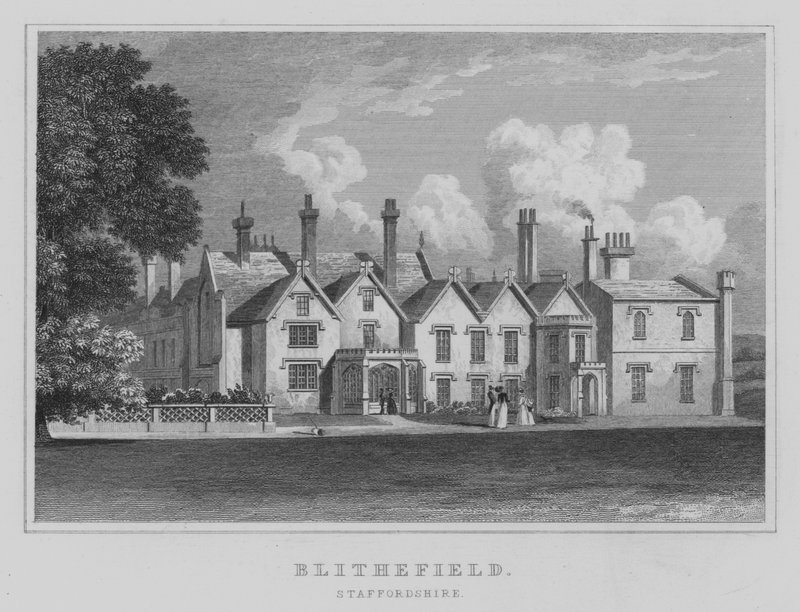 Blithefield, Staffordshire (gravure) door English School