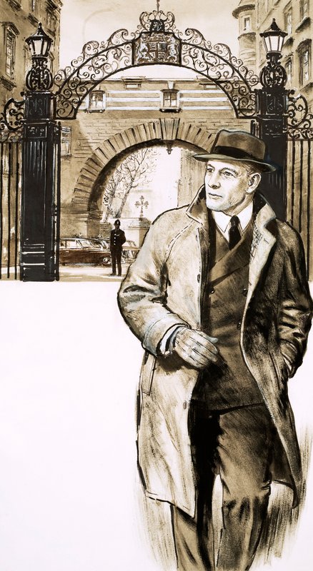 Bob Fabian van Scotland Yard door English School