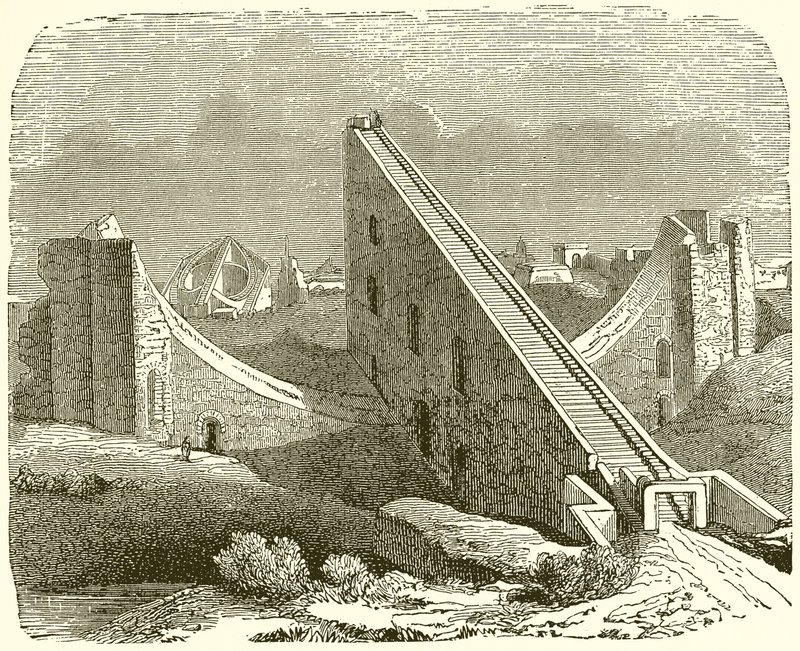 Brahmaans observatorium in Benares door English School