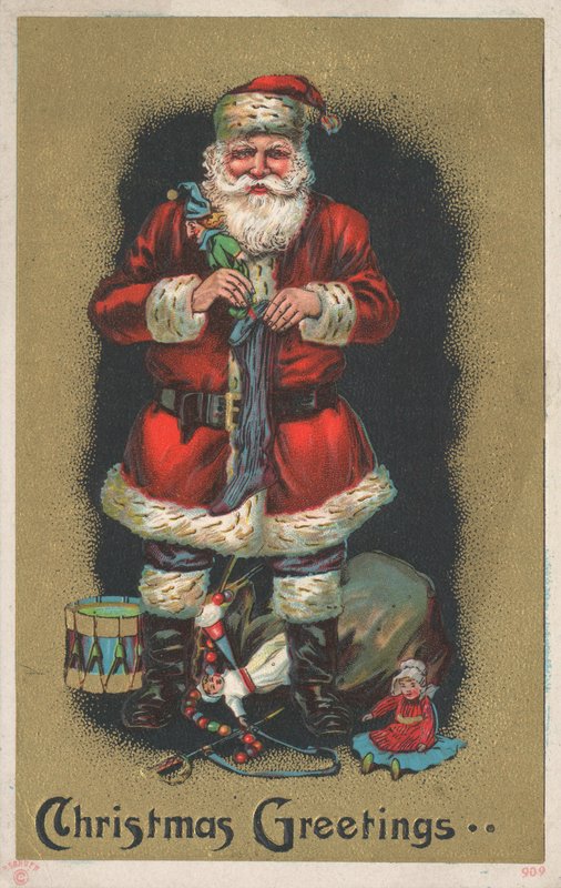 Britse Kerstkaart door English School