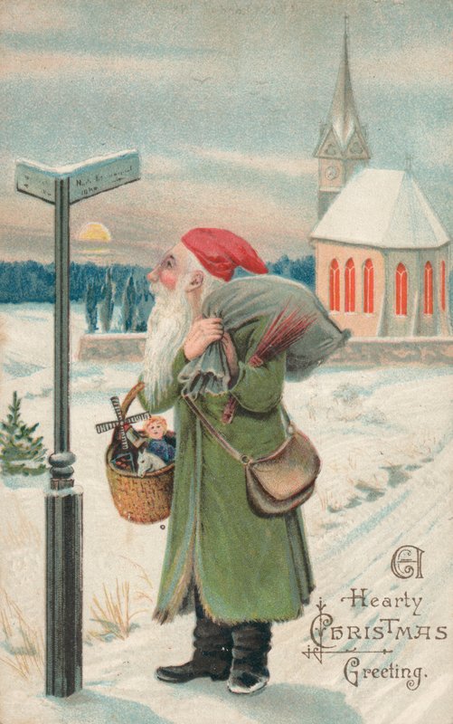 Britse kerstkaart door English School