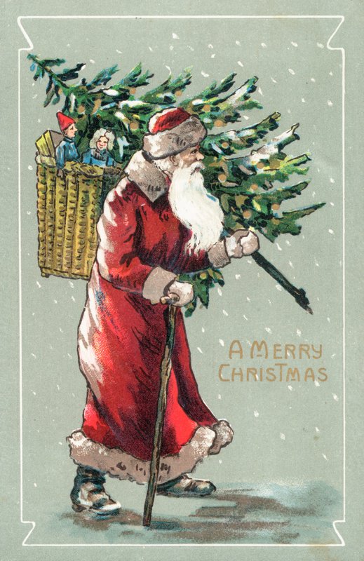 Britse kerstkaart door English School