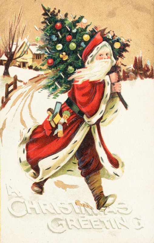 Britse kerstkaart door English School
