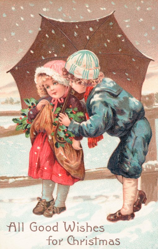 Britse kerstkaart door English School